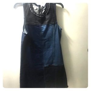 Calvin Klein jeans mixed denim mini dress